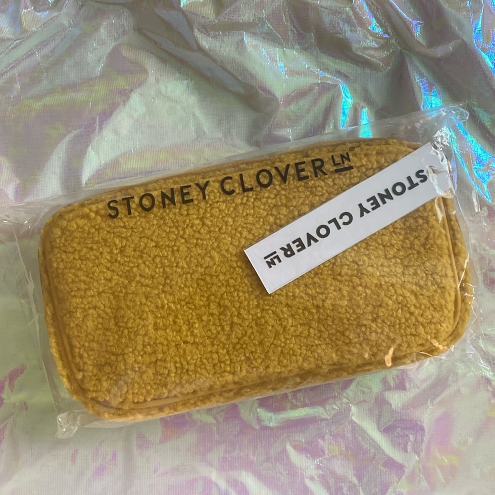 NWT Stoney Clover Lane Ochre cozy small pouch